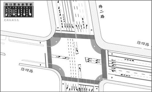 公交车道位置示意图
